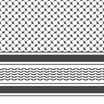Palestine Scarf Pattern. Arabian traditional print. Vector illustration