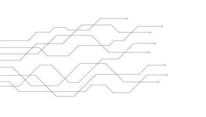 Abstract futuristic circuit board Illustration, Circuit board with various technology elements. Circuit board pattern for technology background. Vector illustration
