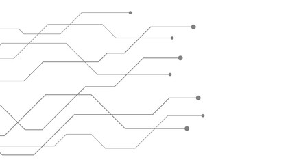 Abstract futuristic circuit board Illustration, Circuit board with various technology elements. Circuit board pattern for technology background. Vector illustration