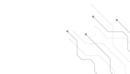 Vector abstract futuristic circuit board Illustration, Circuit board with various technology elements.