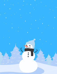 Snowflake Christmas Frame Design – Winter Holiday Border Illustration for Greeting Cards, Posters, Flyers, Invitations, and Seasonal Templates with Festive Decorative Elements