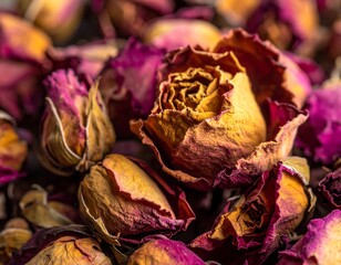 Dried Roses Close-up