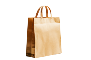 Innovative paper bag concept isolated on transparent background