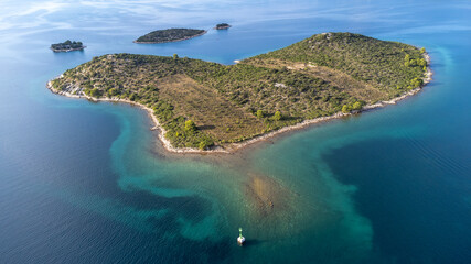 Gale&scaron;njak (also called Island of Love, Lover's Island, Love Island) is located in the Pa&scaron;man Canal of the Adriatic, between the islands of Pa&scaron;man and the town of Turanj on mainland Croatia