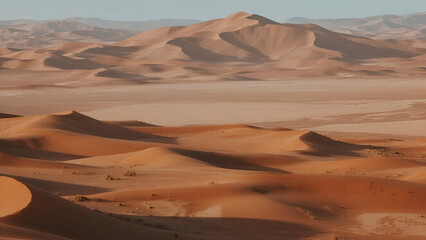 Minimalist Desert Horizon With Dunes