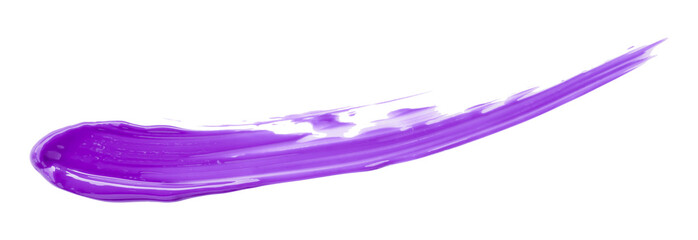 Purple watercolor brush isolated on transparent background
