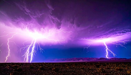 The sound of thunder resonates like a primal roar.  