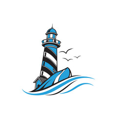 lighthouse vector illustration