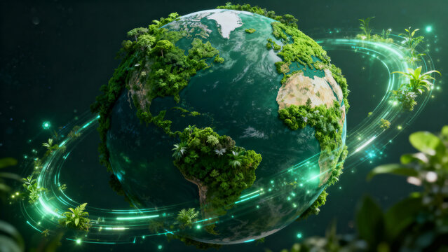green planet earth