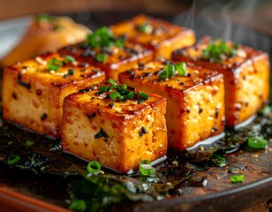 Wędzone tofu z wodorostami nori 