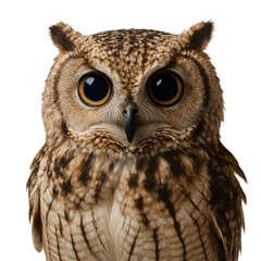 Obraz premium Owl on transparent background. Wisdom. Nature. Observation. Intelligence.