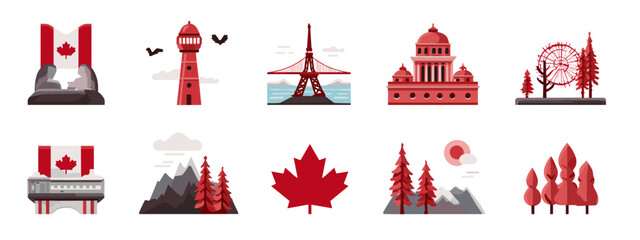 Canadian Icons and Symbols Collection