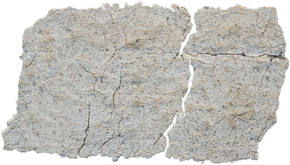 isolated cracked road paint