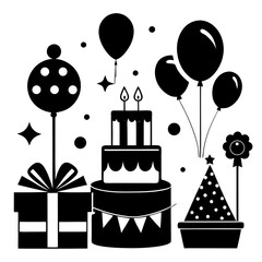 Birthday Party Silhouette