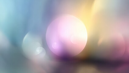 Abstract, vibrant, soft-focus, pastel colors, light orbs