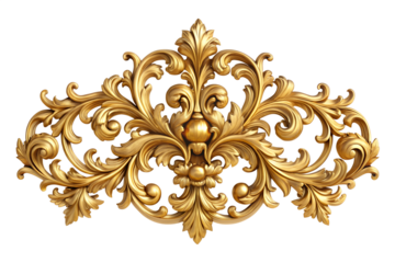 Golden Ornament: A close-up captures an ornate, gilded ornament, its intricate details telling stories of the artistry behind classic design.