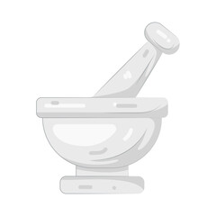Illustration of Mortar and Pestle 