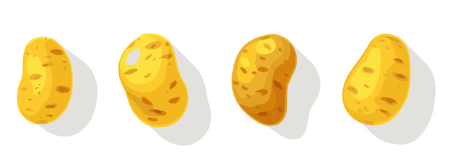 Cartoon Potatoes Illustration