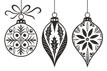 Christmas ornaments svg christmas decorations christmas balls holiday ornaments christmas svg cut files cricut silhouette