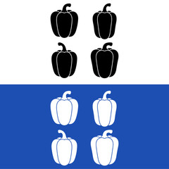 PAPRIKA SILHOUETTES SET VECTOR ICON