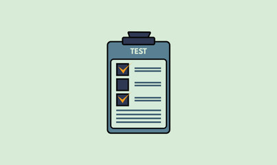 Test checklist icon design