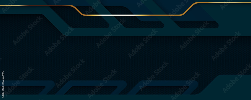 Canvas Prints abstract blue technology background vector design with digital lines and light elements