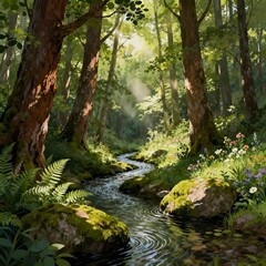 Obraz premium Forest illustration