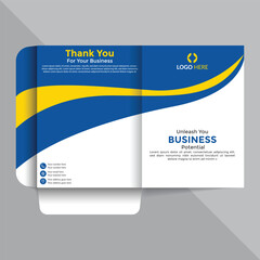 Creative File Folder Template | Office Document Holder Presentationn