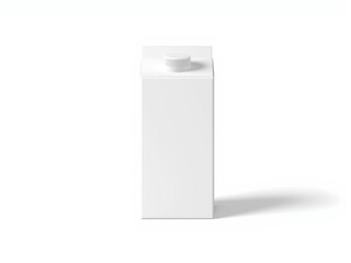 Juice Box Mockup with Blank Label