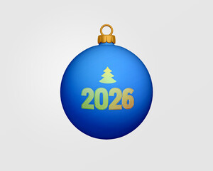 Shining New Year Bauble Celebrates 2026