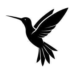 hummingbird silhouette vector