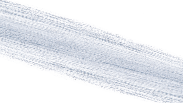 Ski piste or snow-covered road with rolled snow and small snow particles on isolated transparent background. Top view. PNG