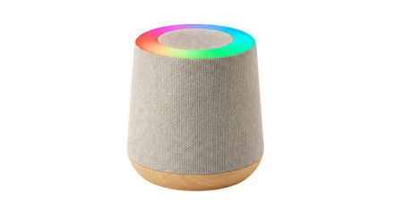 Modern Speaker with Colorful LED Light Ring audio