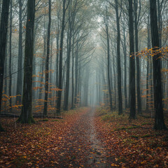 Fototapeta premium autumn in the forest