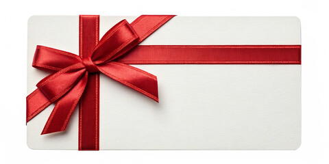 Elegant White Gift Envelope with Red Satin Ribbon and Bow on Transparent Background
Festive Holiday Envelope Decorated with Red Ribbon and Border – Isolated PNG