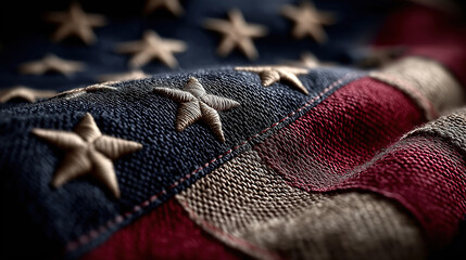 A striking scene of the american flag representing liberty patriotism and national independence