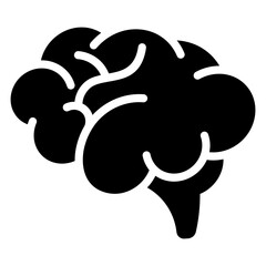 Brain icon for human body, business, medical, clinic, website, application, printing, document, poster design, etc