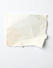 Obraz premium Crumpled, torn piece of aged paper