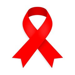 Red awareness ribbon