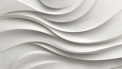 Abstract white wavy textured surface