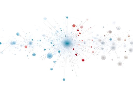 Crystal-clear biochemical network diagram with circular interconnected pathways