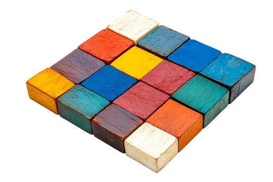 Color Swatch Palette Collection Isolated on Transparent Background