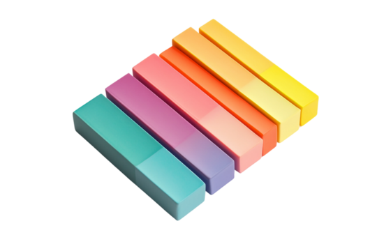 Color Swatch Palette Pack Isolated on Transparent Background