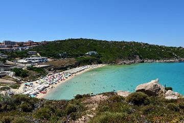 Rena Bianca Beach (italian: Spiaggia Rena Bianca) in the Santa Teresa Gallura, Sardegna, Italy. 