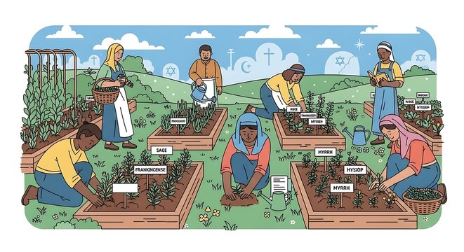 Interfaith Garden Work.