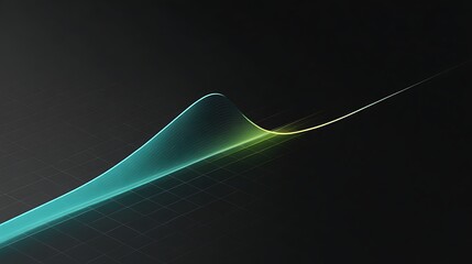 Crystal-clear chart illustrating enzyme kinetics curves on black gradient background