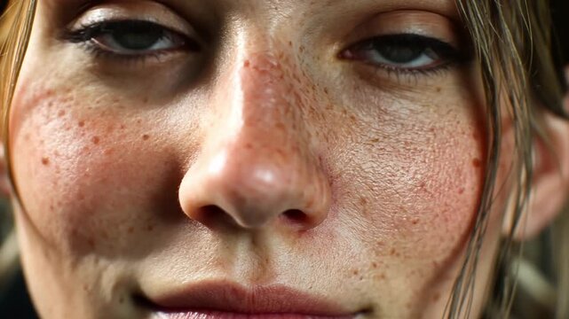 Poised Contemplation: Close-up portrait captures a person lost in thought, conveying the essence of introspection, contemplation, and the beauty of inner reflection.