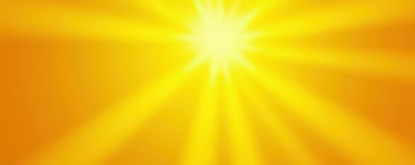 Intense yellow backdrop with radiating sun beams,  solar flare,  design,  abstract