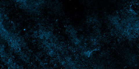 Obraz premium Cyan color scattered heavy grunge texture, blue grey dark background of school blackboard colored texture, abstract navy blue grunge texture or black background.