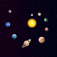 Fototapeta premium BM Space Pack - Solar system
